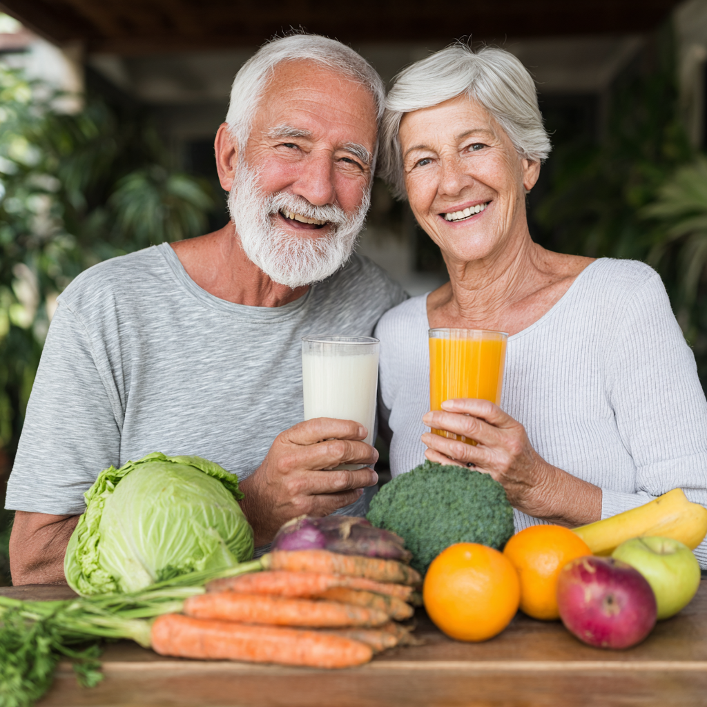 Older adults enjoying healthy lifestyle transformation with natural methods